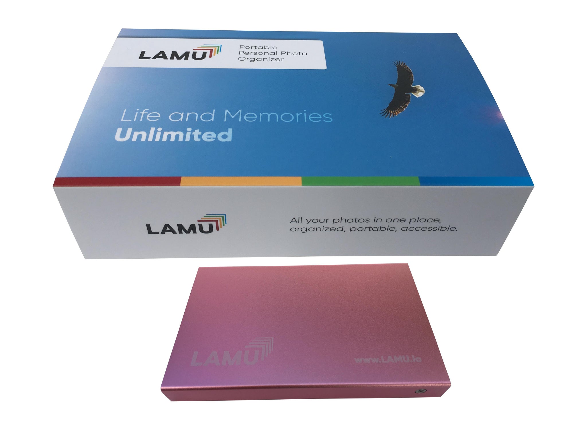 LAMU Portable Photo Organizer 1TB Rose Gold for Windows. All your phot –  Life and Memories Unlimited